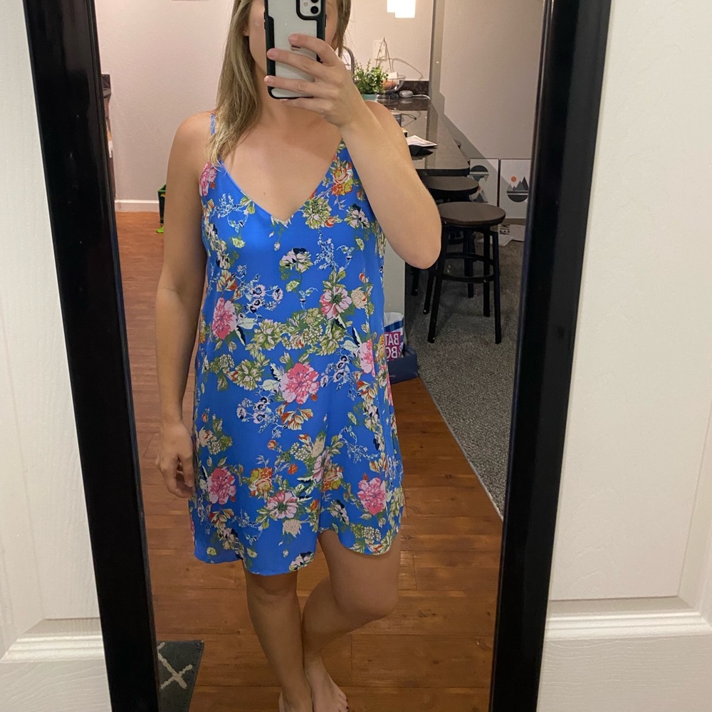 Blue Floral Dress